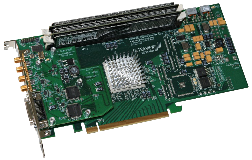 8位ADC分辨率精度
1/2通道、500MSPS—3000MSPS 采样率
板载XC5VLX50T FPGA 
模拟输入带宽DC to 3GHz (-3dB bandwidth)
模拟输入量程-350mV to+350mV
DMA传输到主机速率：Up to 1.4GB/sec
