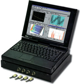 传感器1～4是传声器或加速度计等，它们把被测信号声压（或振动）信号转换成电信号。