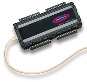 多功能USB接口数据采集器 低电源的设计，不需另置外部电源或电池 远距离定位：5米（使用Hub可达30米） 最高分辨率：12位 内置冷端补偿，可直接测量热电偶 